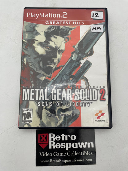 Metal Gear Solid 2 [Greatest Hits] - Playstation 2 (Missing Manual)