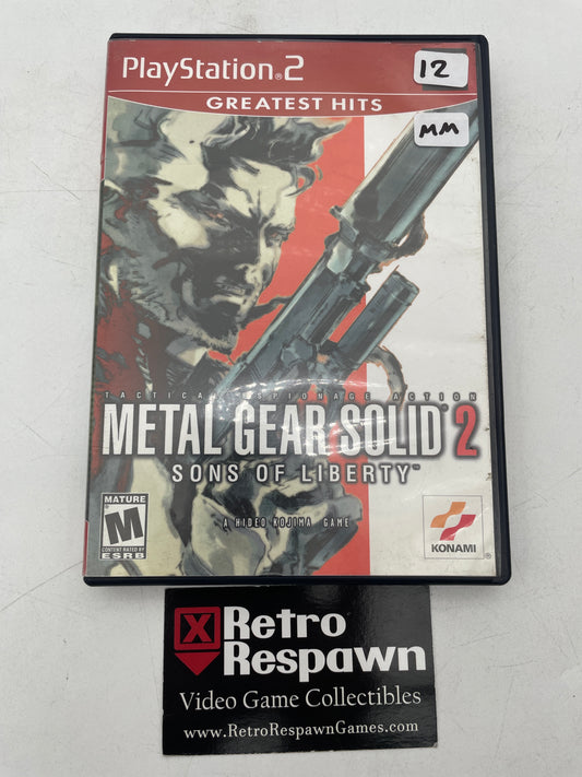 Metal Gear Solid 2 [Greatest Hits] - Playstation 2 (Missing Manual)
