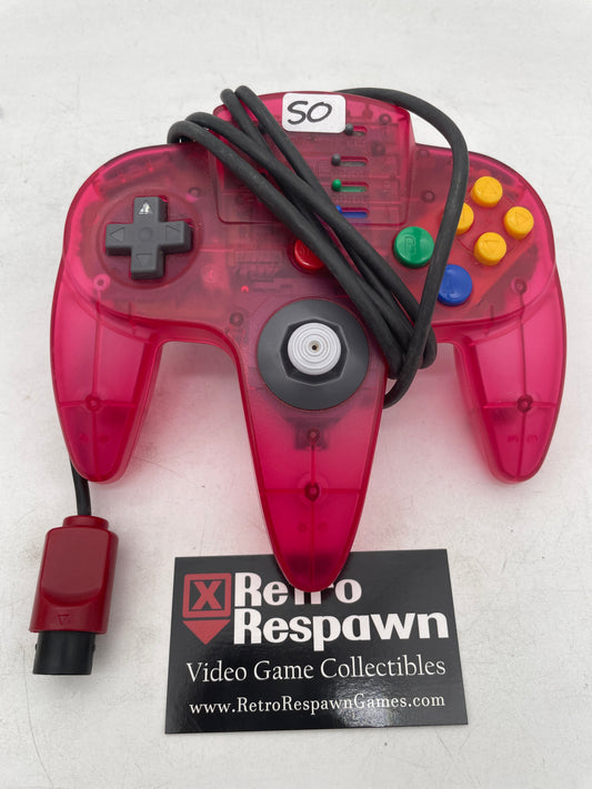 Ascii Clear Red Controller - Nintendo 64 (Controller Only)