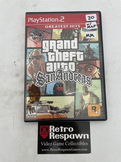 Grand Theft Auto San Andreas [Greatest Hits] - Playstation 2 (W Map/ Missing Manual)