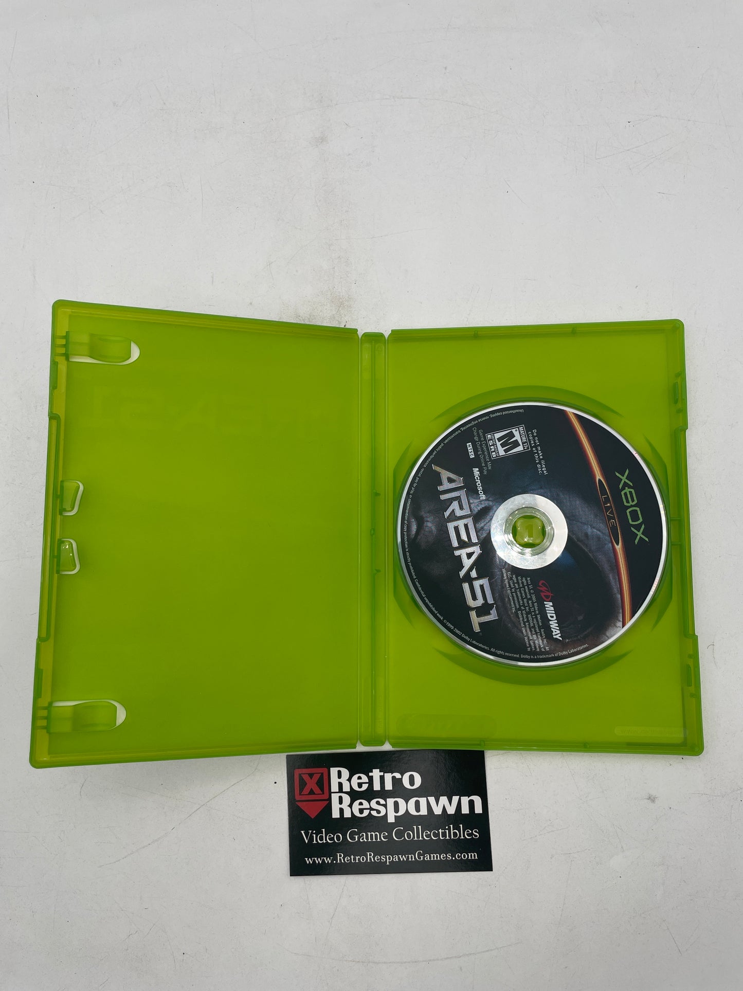 Area 51 - Xbox (Missing Manual)