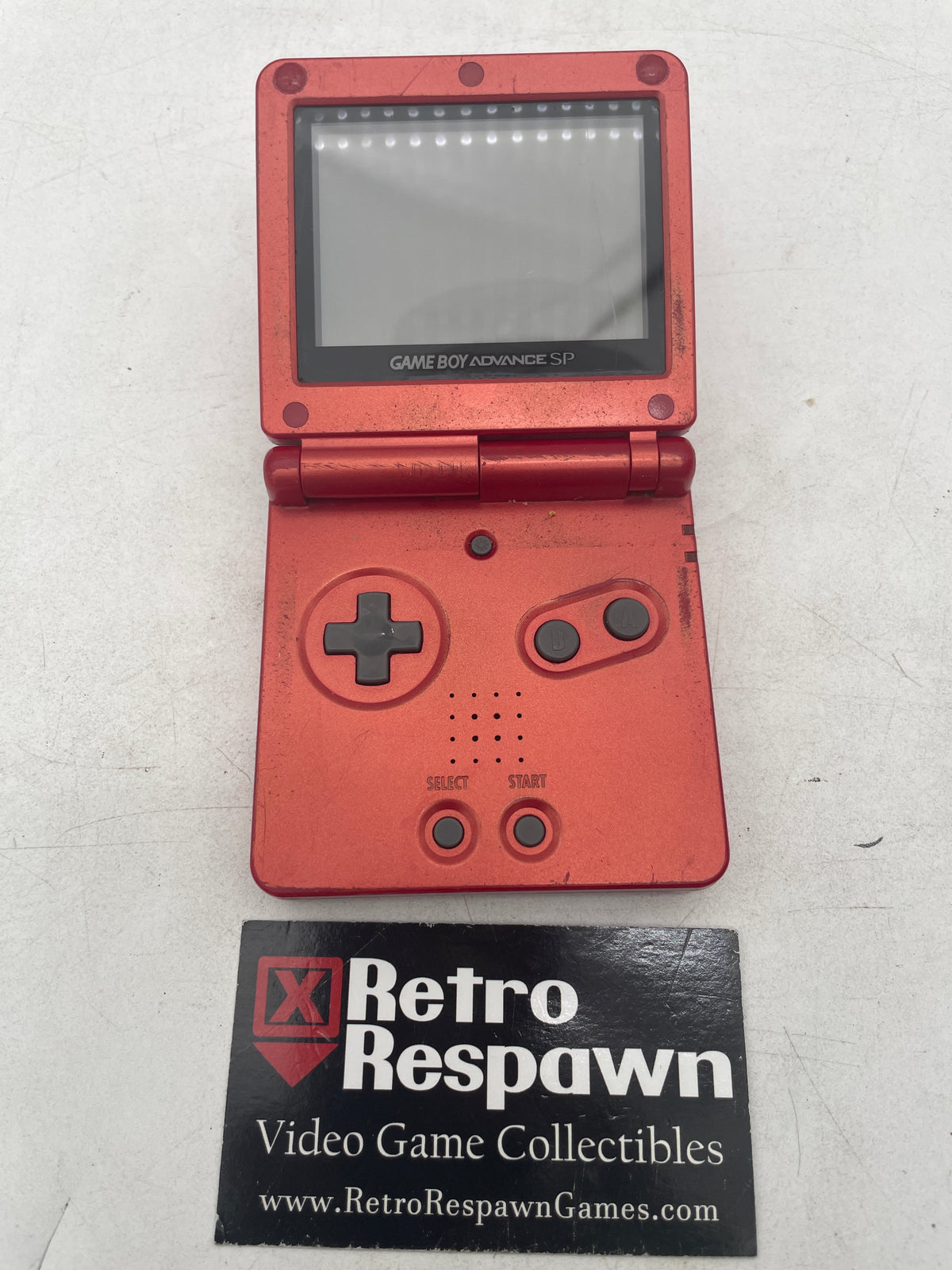 Red Gameboy Advance SP 001 - GameBoy Advance (Console + Charger)
