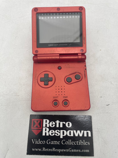 Red Gameboy Advance SP 001 - GameBoy Advance (Console + Charger)