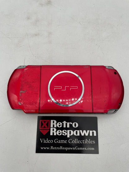 Sony PSP 3000 Carnival Radiant Red Console - JP PSP (Console+Charger)