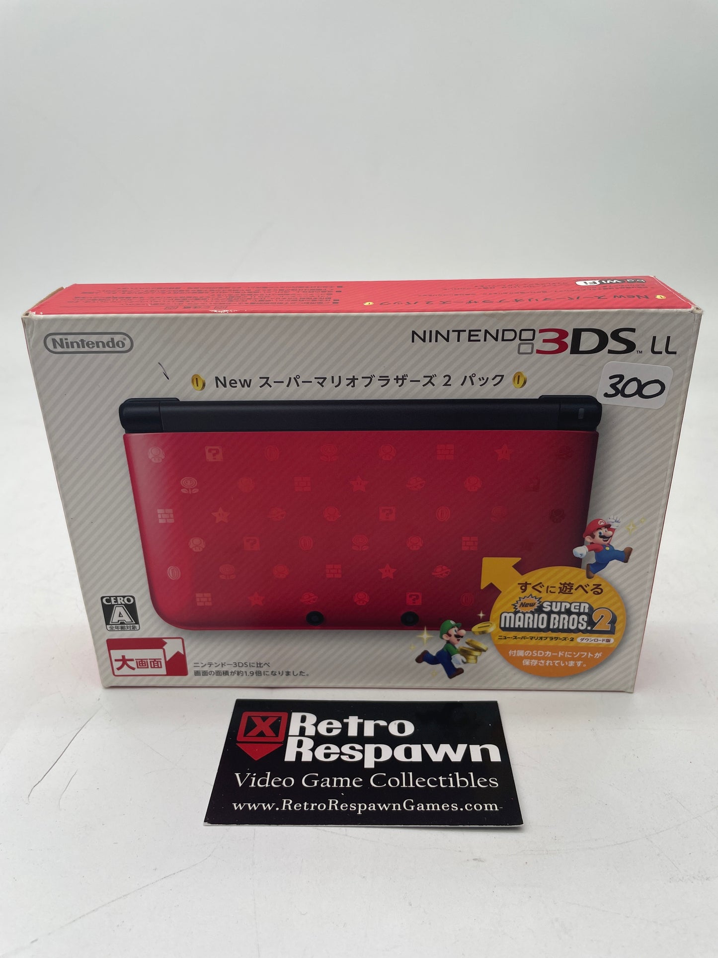 Soft Modded Nintendo 3DS LL New Super Mario Bros. 2 Pack - JP Nintendo 3DS (Complete)