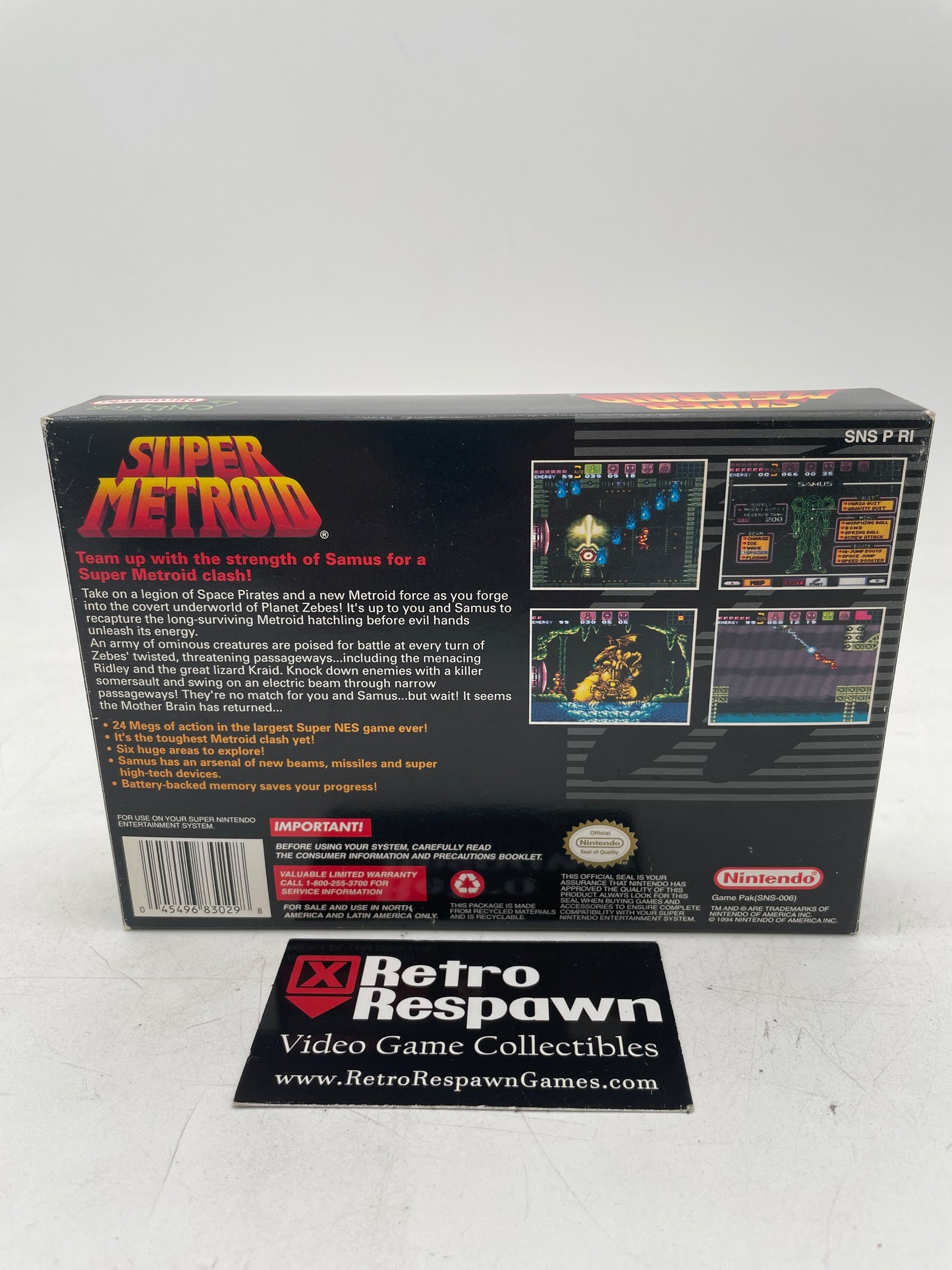 [Super Mint] Super Metroid - Super Nintendo (100% Complete)