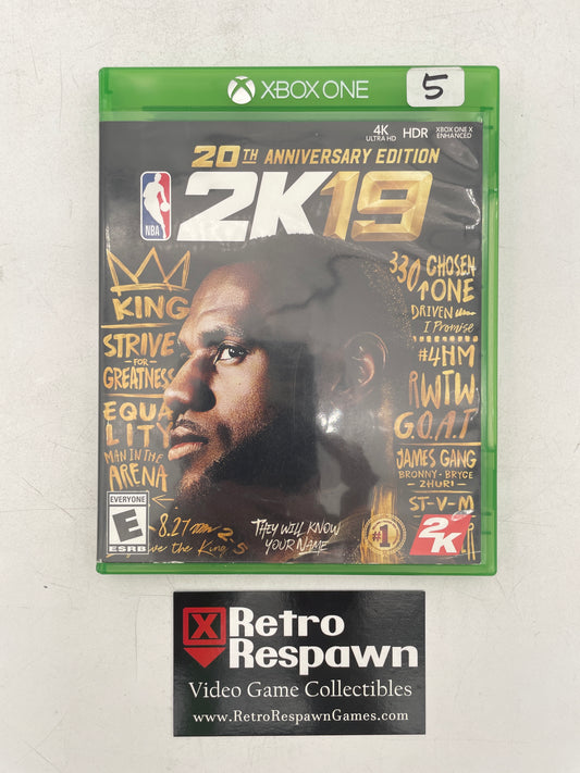 NBA 2K19 20th Anniversary Edition - Xbox One (Complete)