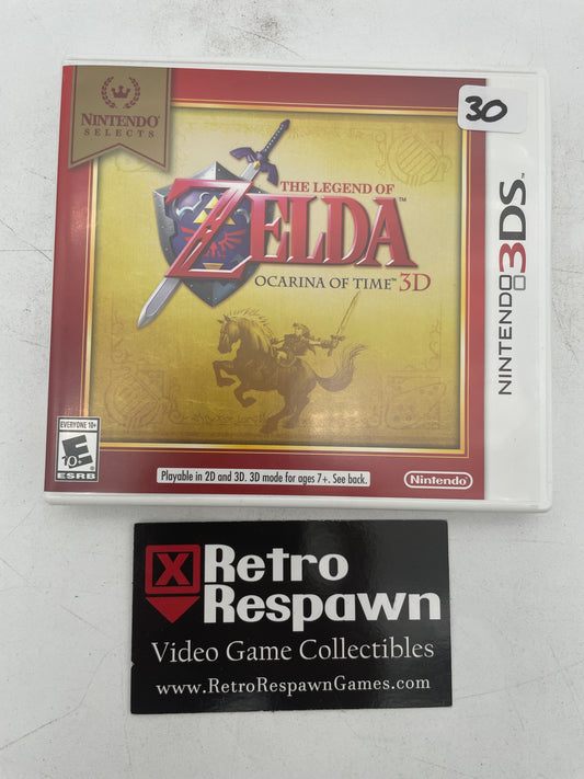 Zelda Ocarina of Time 3D [Nintendo Selects] - Nintendo 3DS (Complete)
