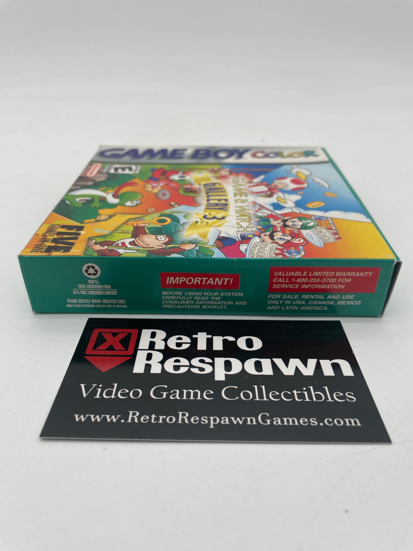 Game and Watch Gallery 3 - GameBoy Color (Complete)