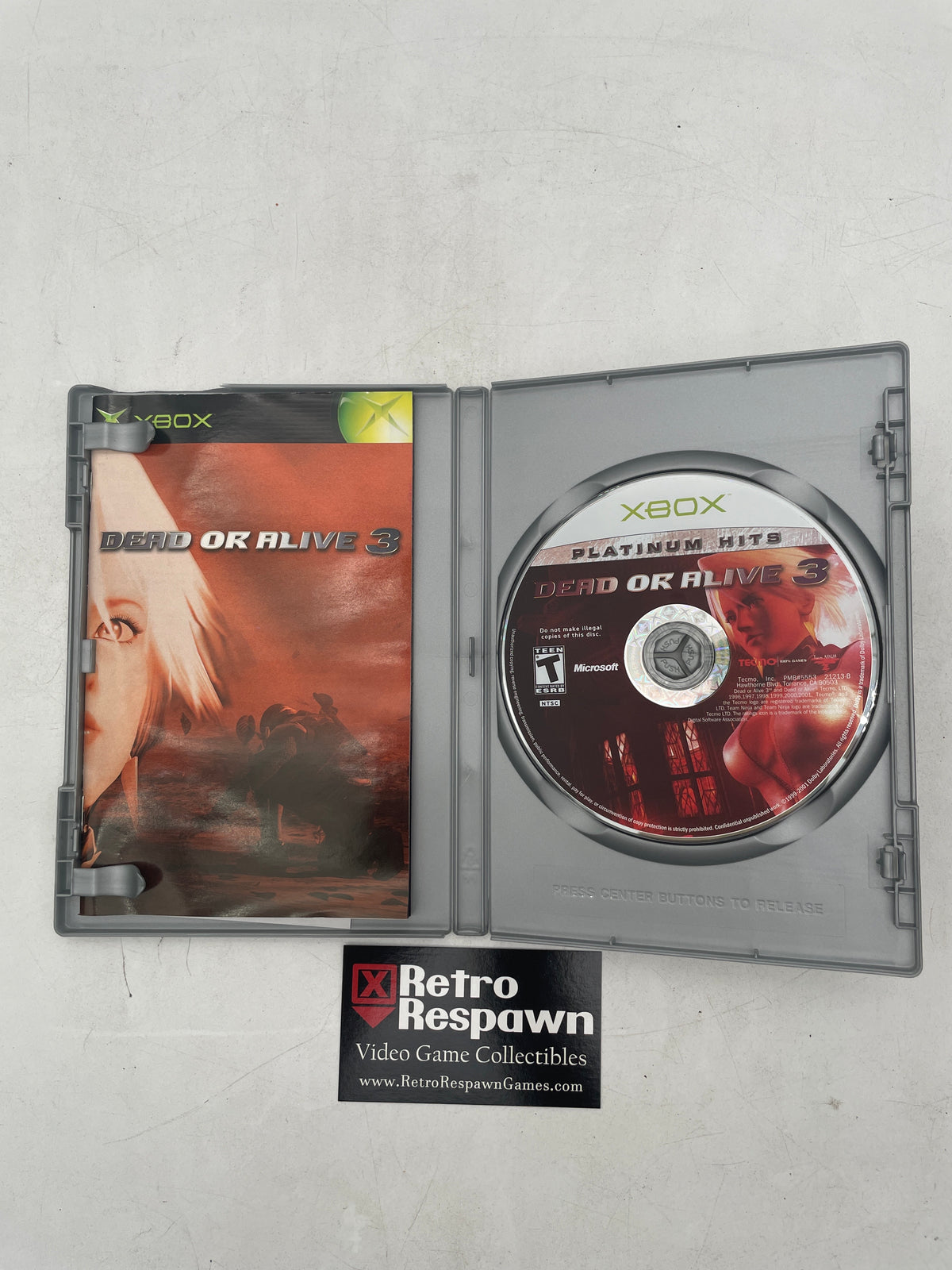 Dead or Alive 3 [Platinum Hits] - Xbox (Complete)