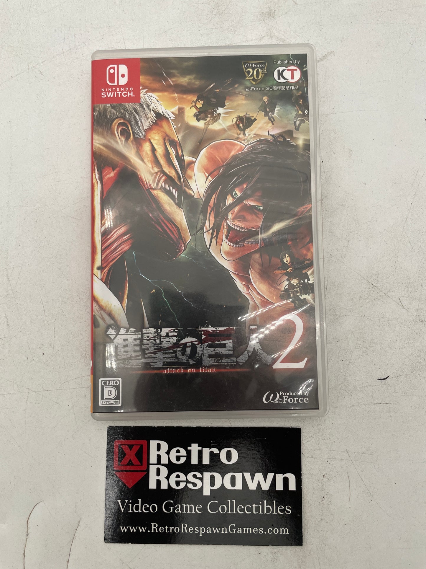 Attack on Titan 2 - JP Nintendo Switch (Complete)