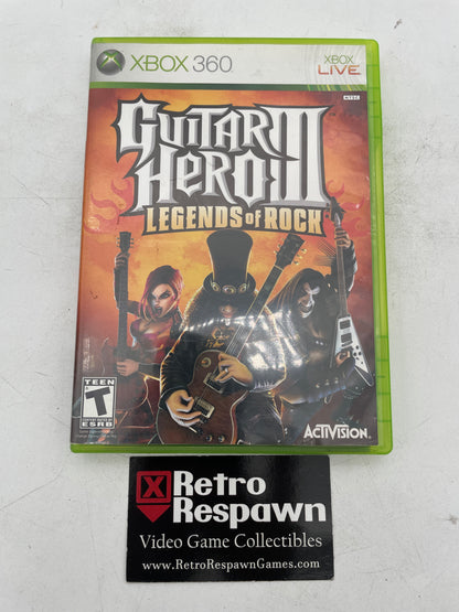 Guitar Hero III Legends of Rock - Xbox 360 (Complete)