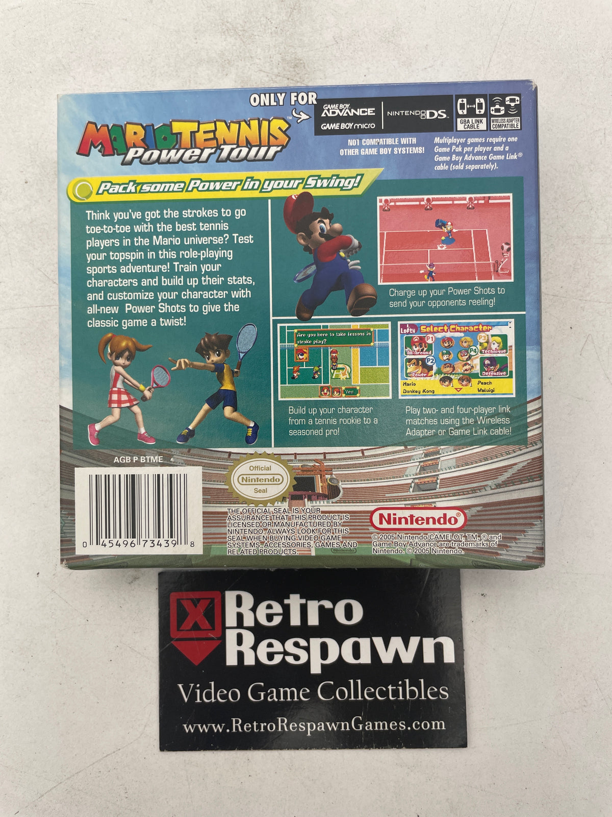 Mario Tennis Power Tour - GameBoy Advance (Complete)