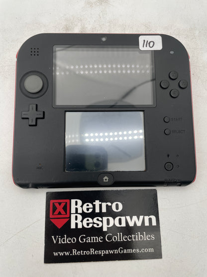Nintendo 2DS Black and Red - Nintendo 3DS (Console + Charger)