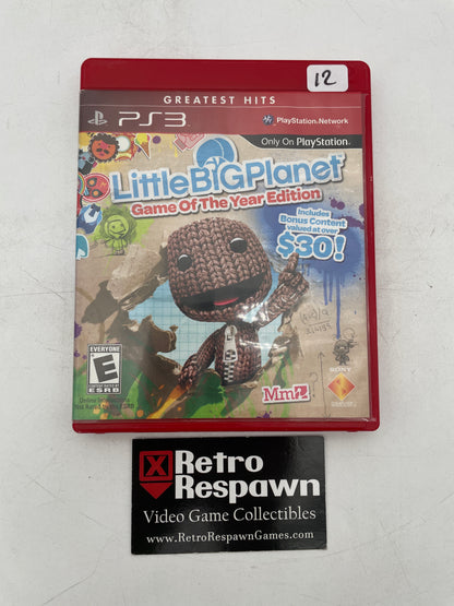LittleBigPlanet [Game of the Year] Greatest Hits - Playstation 3 (Complete)