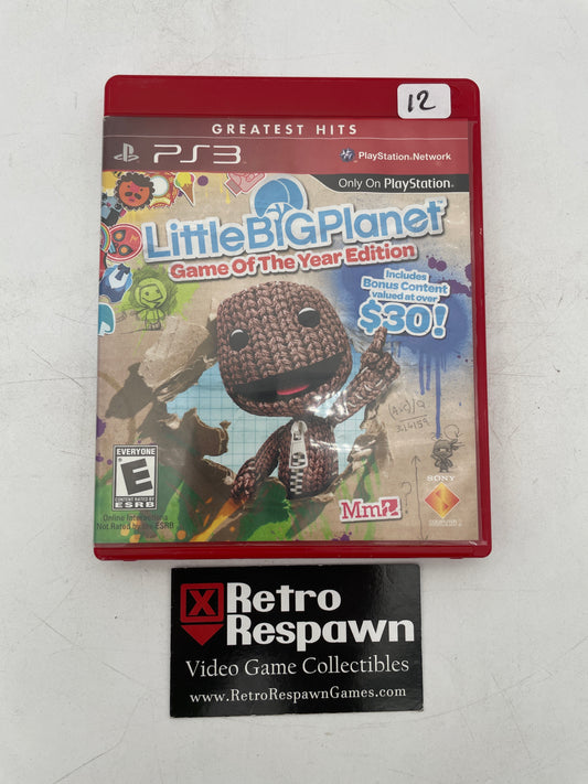 LittleBigPlanet [Game of the Year] Greatest Hits - Playstation 3 (Complete)