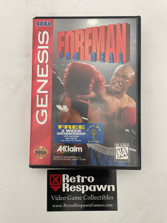Foreman For Real - Sega Genesis (Complete)