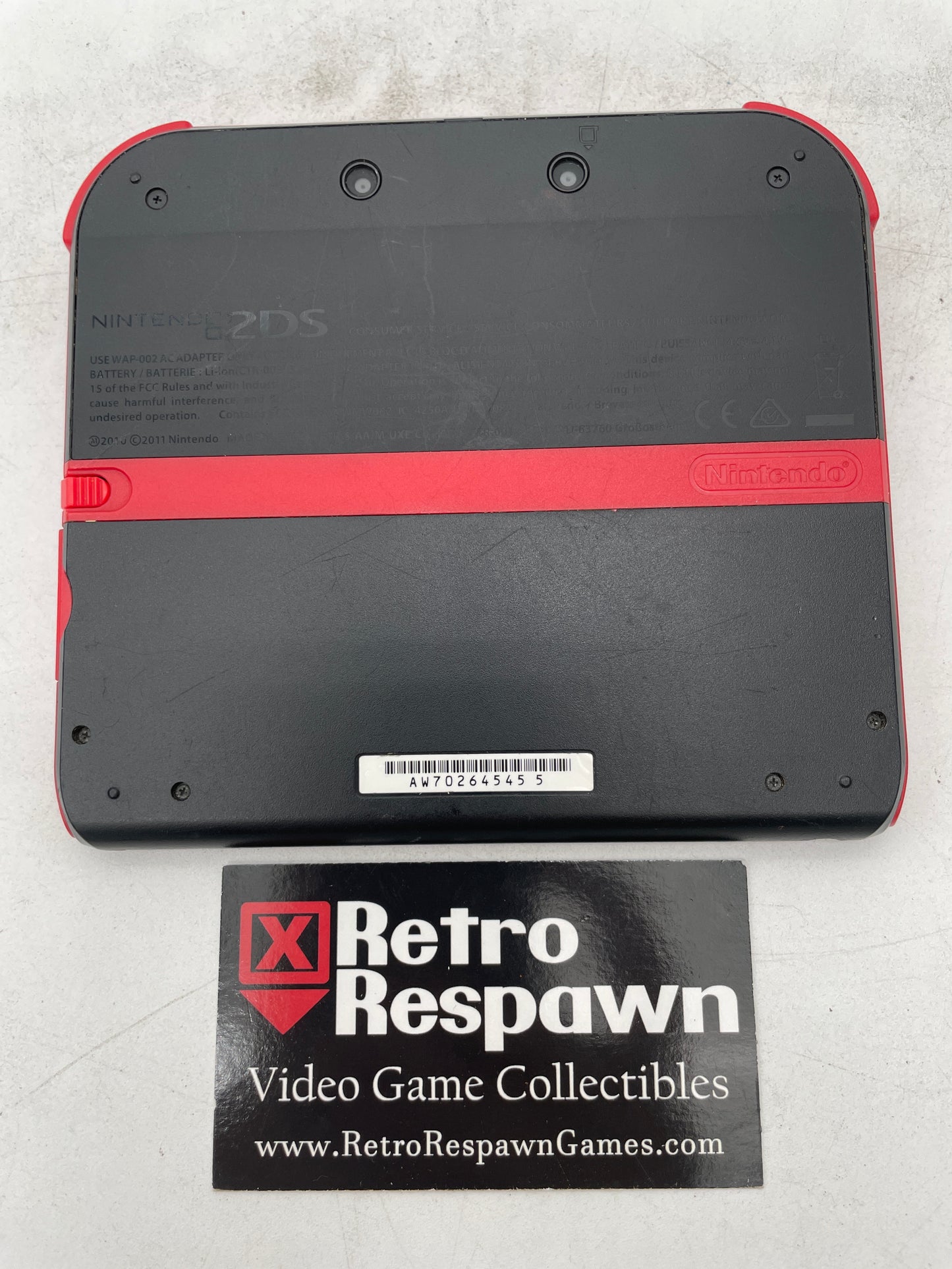 Nintendo 2DS Black and Red - Nintendo 3DS (Console + Charger)