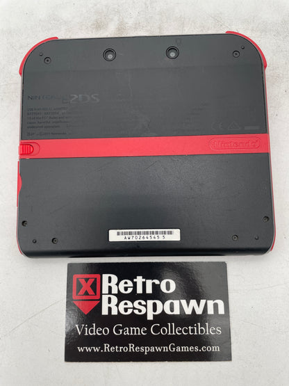 Nintendo 2DS Black and Red - Nintendo 3DS (Console + Charger)