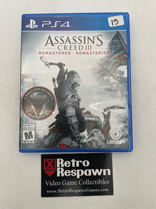 Assassin's Creed III Remastered - Playstation 4 (Complete)