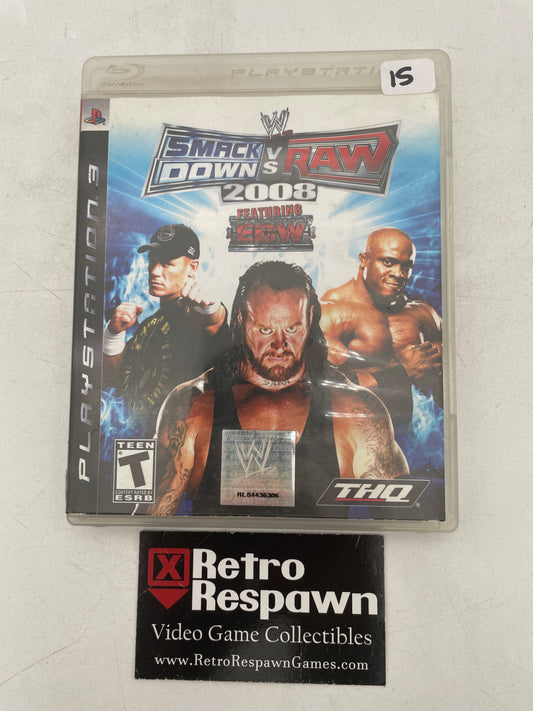 WWE Smackdown vs. Raw 2008 - Playstation 3 (Complete)