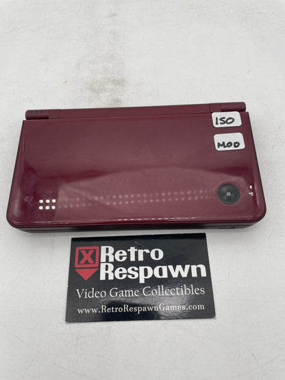 Modded Nintendo DSi XL Burgundy - Nintendo DS (Console + Charger)