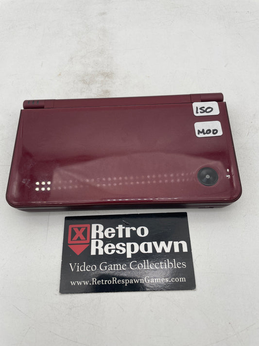 Modded Nintendo DSi XL Burgundy - Nintendo DS (Console + Charger)