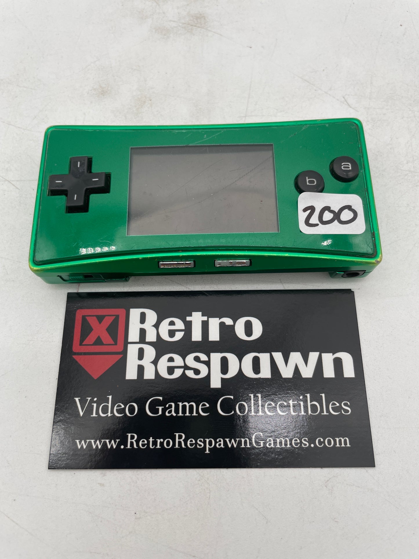 Green Gameboy Micro - Gameboy Advance (Console + Charger)