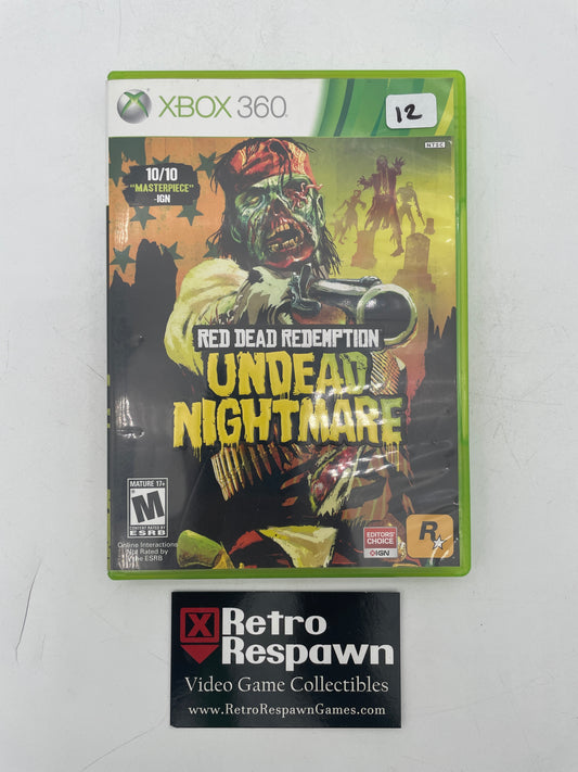 Red Dead Redemption Undead Nightmare - Xbox 360 (Complete w/Poster)