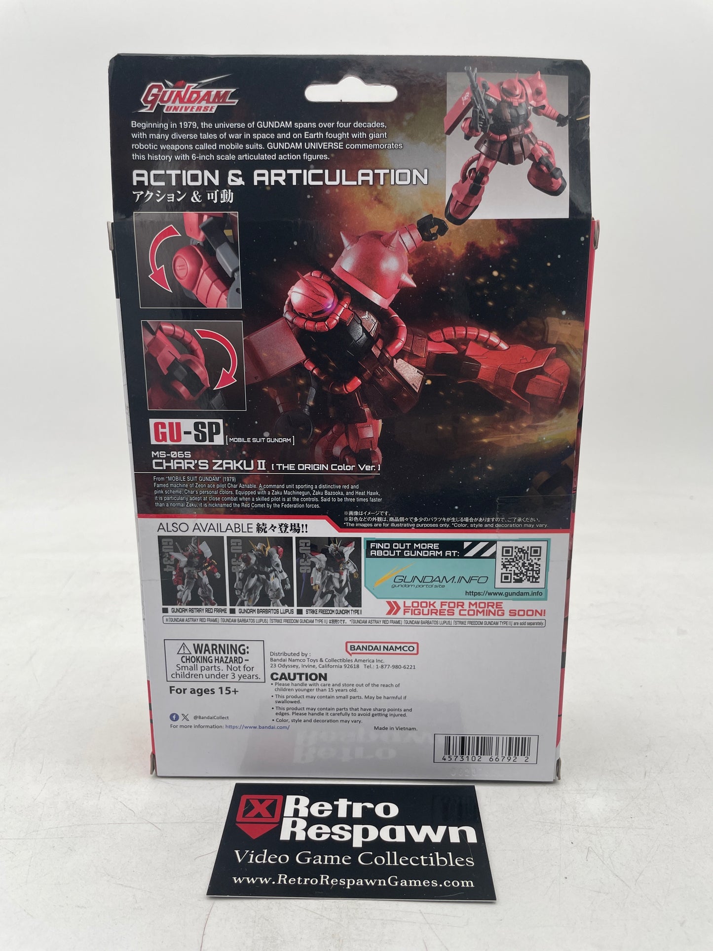 MS-06S Char’s Zaku II [The Origin Color Ver.] Action Figure - Gundam Universe (Complete)