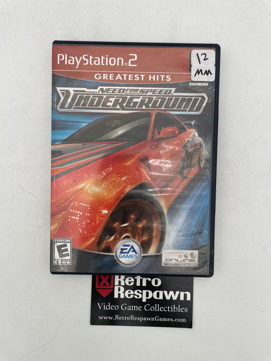 Need for Speed Underground [Greatest Hits] - Playstation 2 (Missing Manual)