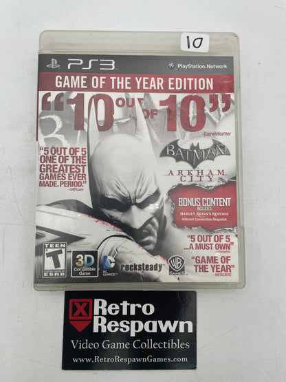 Batman: Arkham City [Game of the Year] - Playstation 3 (Complete)