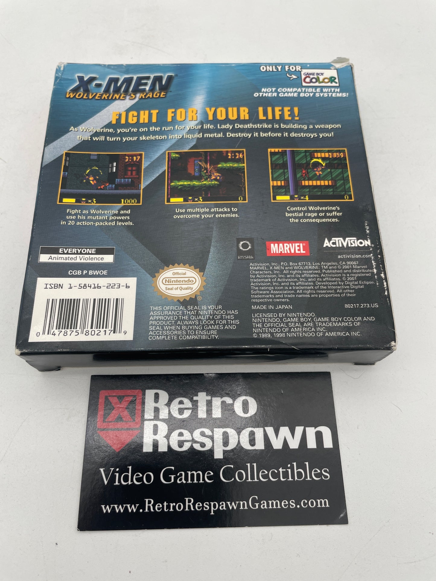 X-men Wolverines Rage - GameBoy Color (Complete)
