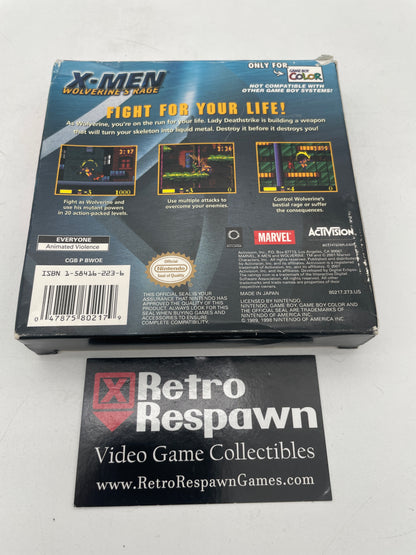 X-men Wolverines Rage - GameBoy Color (Complete)