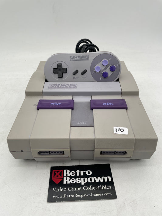 Super Nintendo Entertainment System [SNES]- (Console+Controller+All Wires)