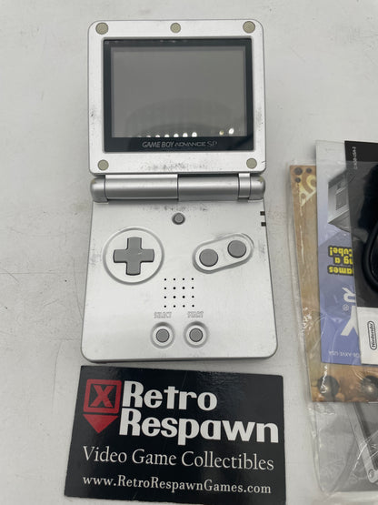 Ugly Platinum Gameboy Advance SP - GameBoy Advance (Complete)