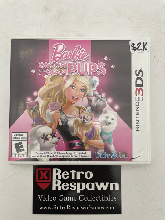 Barbie: Groom and Glam Pups - Nintendo 3DS (Complete)