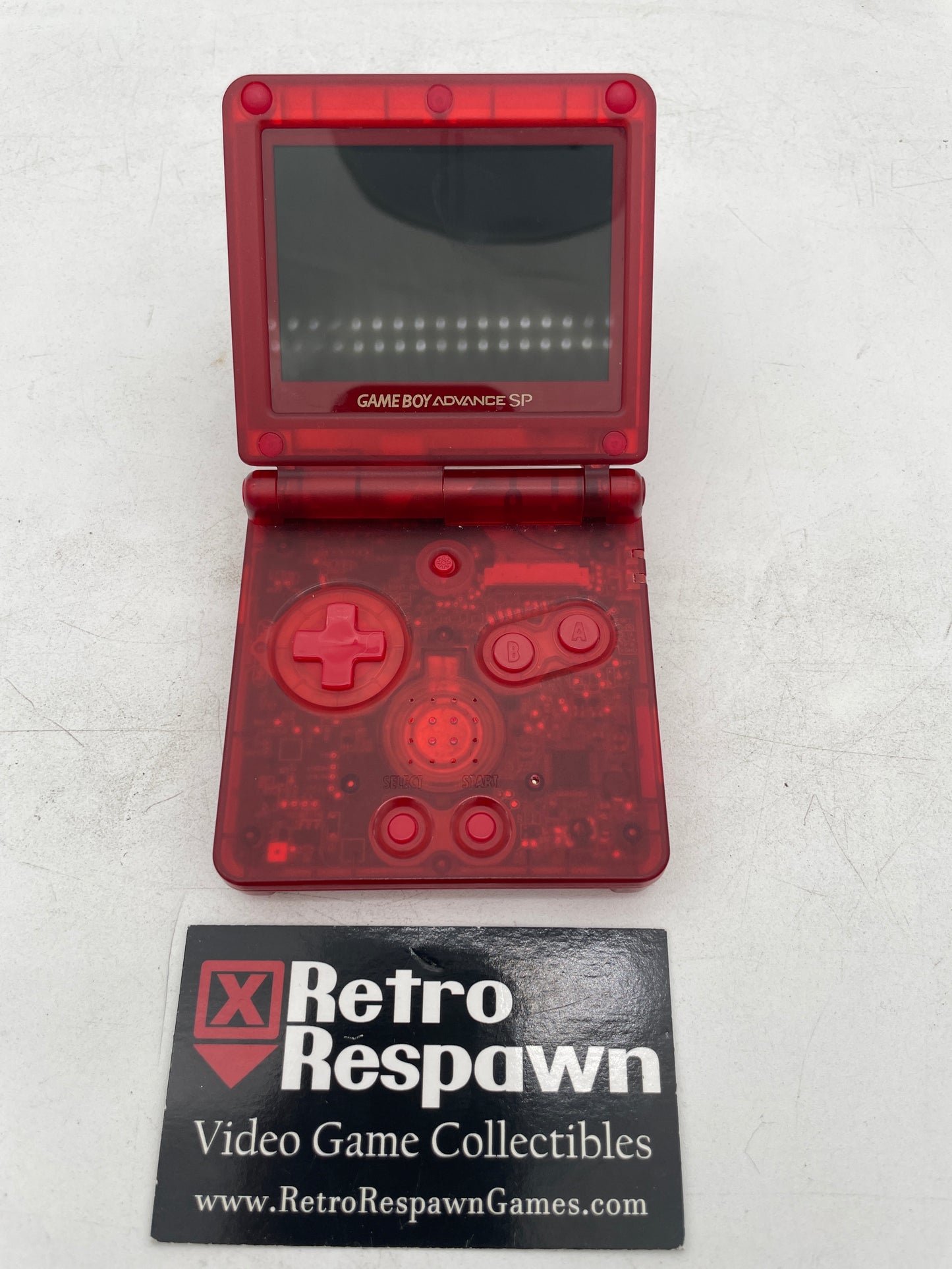 Translucent Red 101 Reshell Gameboy Advance Sp - Gameboy Advance (Console + Charger)