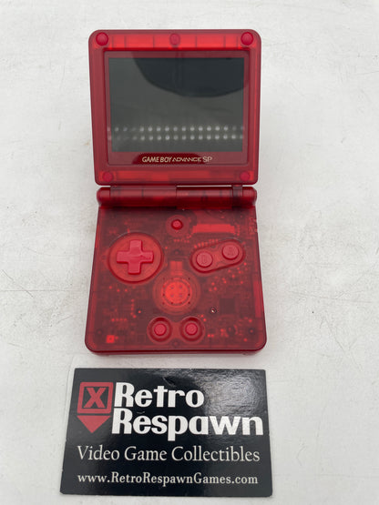 Translucent Red 101 Reshell Gameboy Advance Sp - Gameboy Advance (Console + Charger)
