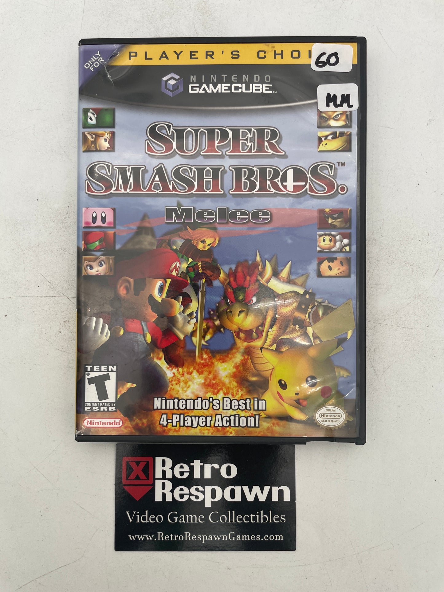 Super Smash Bros. Melee [Player's Choice] - Gamecube (Missing Manual)