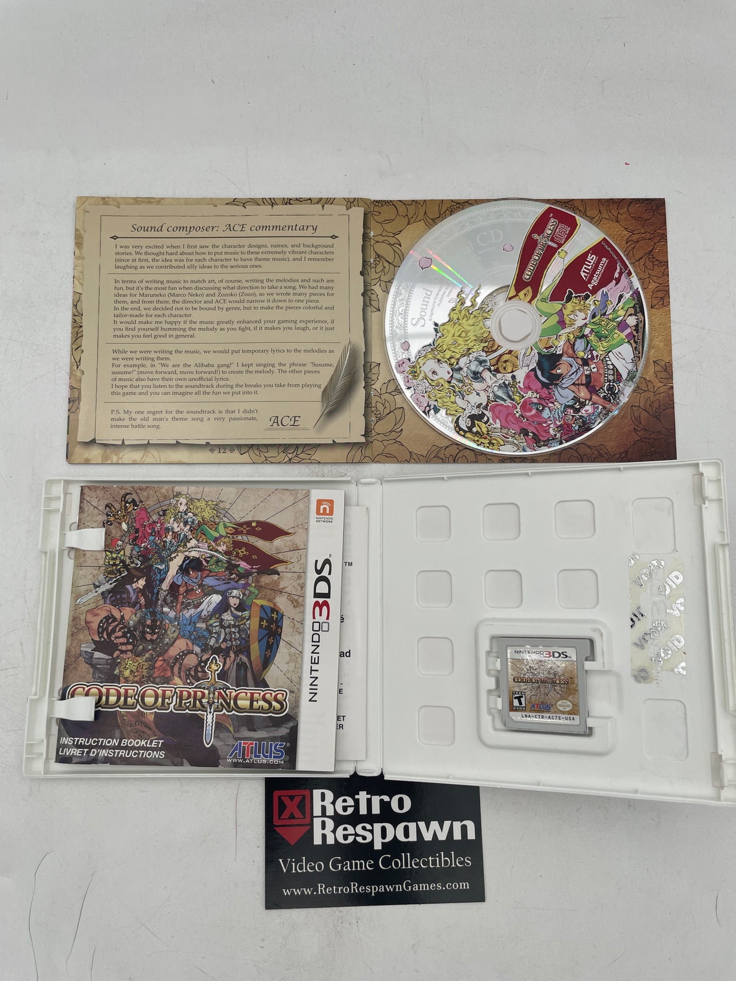Code of Princess - Nintendo 3DS (Complete)