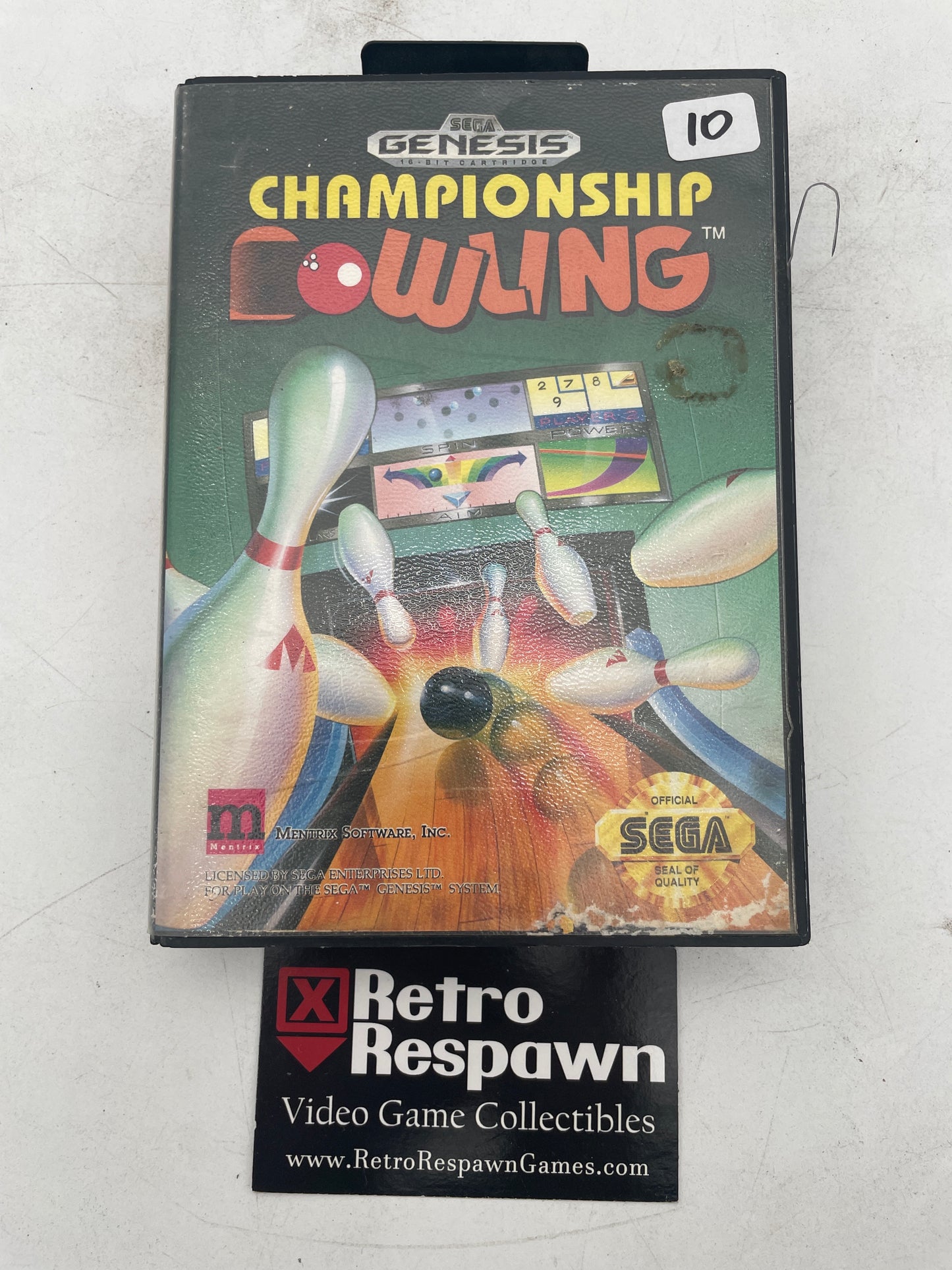 Championship Bowling - Sega Genesis (Complete)