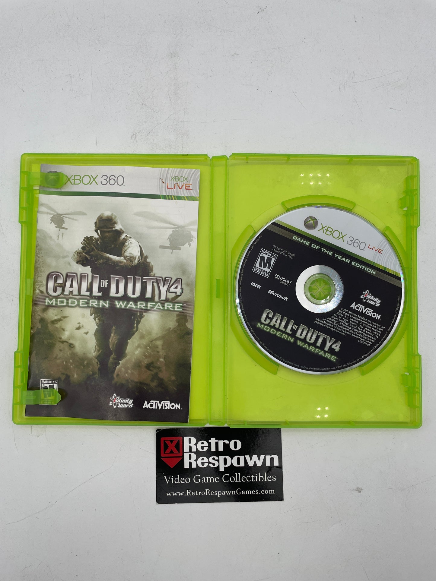 Call of Duty 4 Modern Warfare [Game of the Year] - Xbox 360 (Complete)