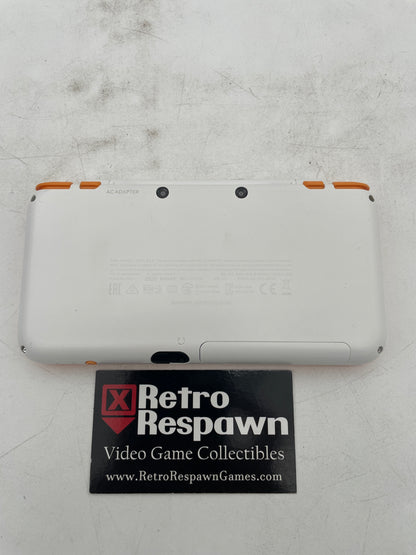 Modded New Nintendo 2DS XL White & Orange - Nintendo 3DS (Console + Charger)
