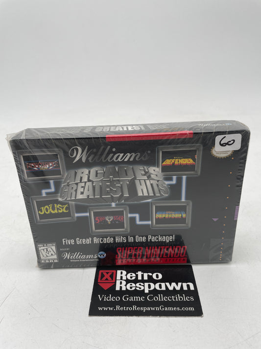 Williams Arcade's Greatest Hits - Super Nintendo (Sealed)