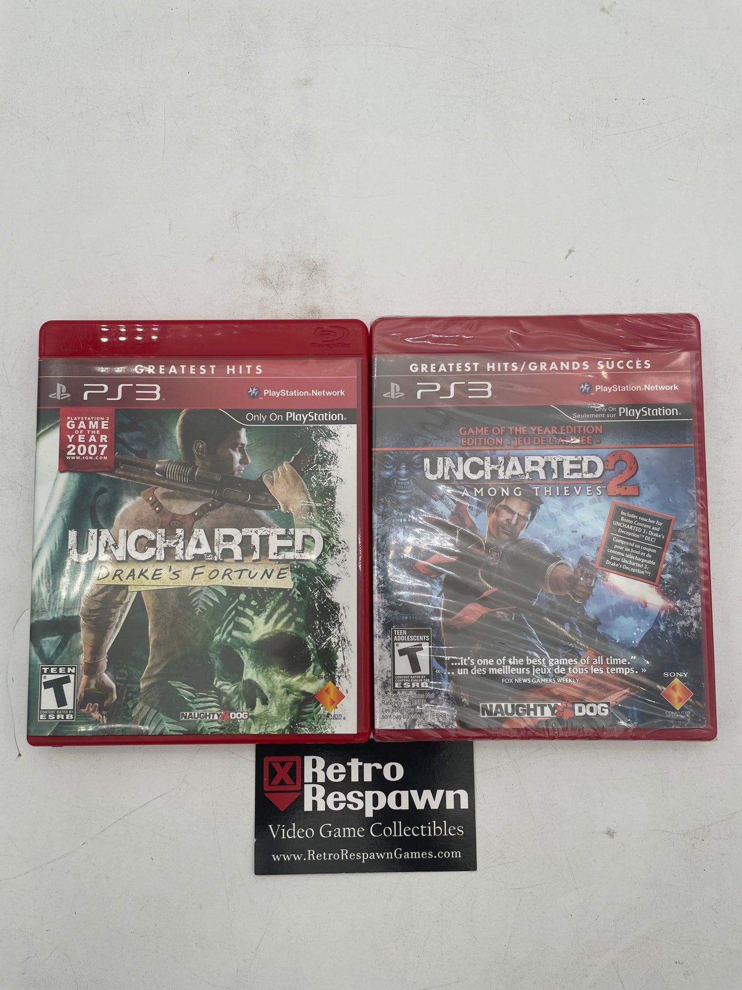Uncharted & Uncharted 2 Dual Pack - Playstation 3 (Uncharted Complete/Uncharted 2 Sealed)