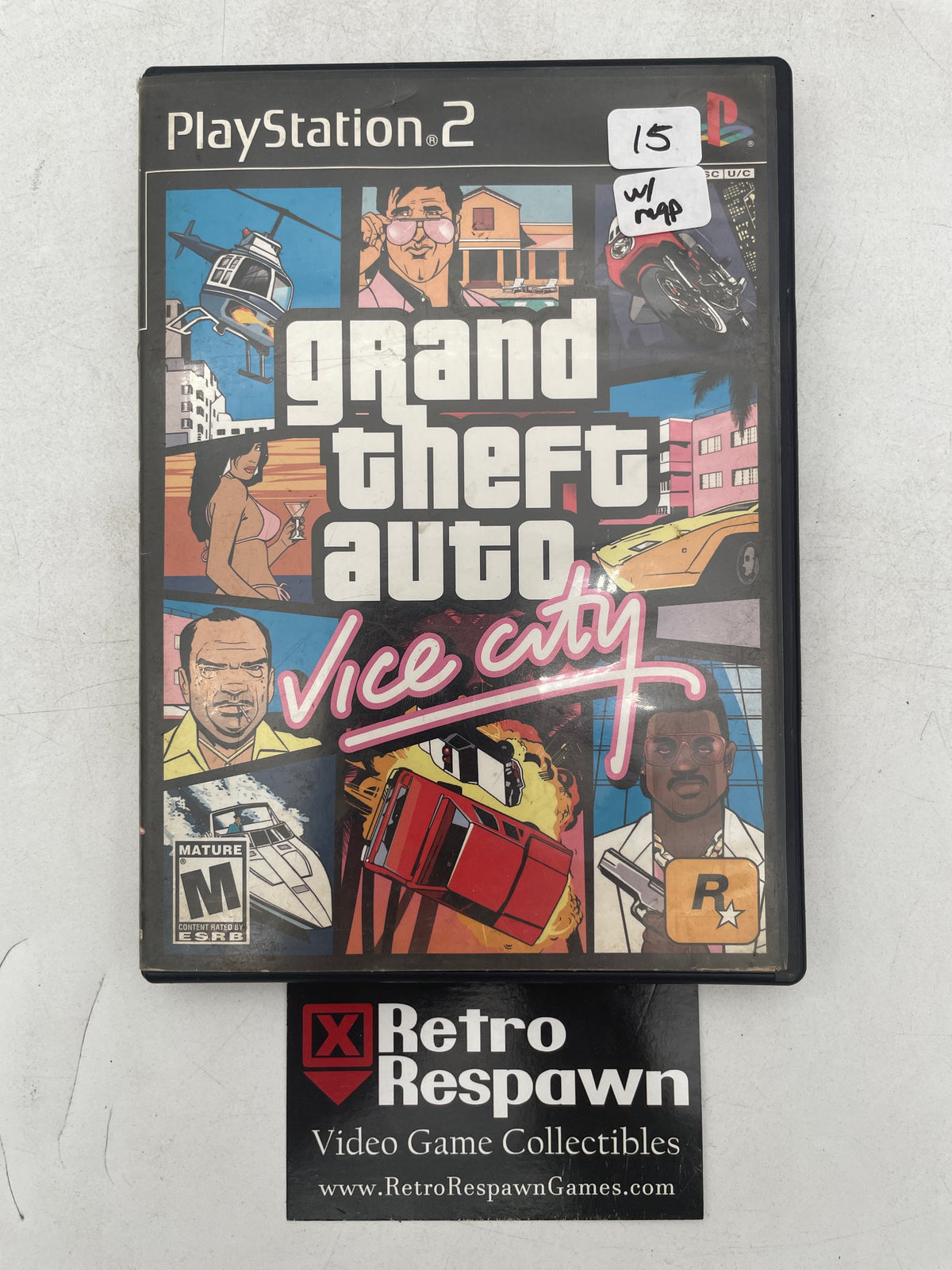 Grand Theft Auto Vice City - Playstation 2 (Complete/w Map)