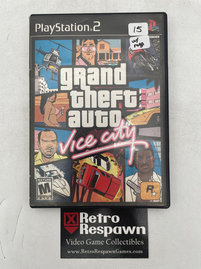 Grand Theft Auto Vice City - Playstation 2 (Complete/w Map)