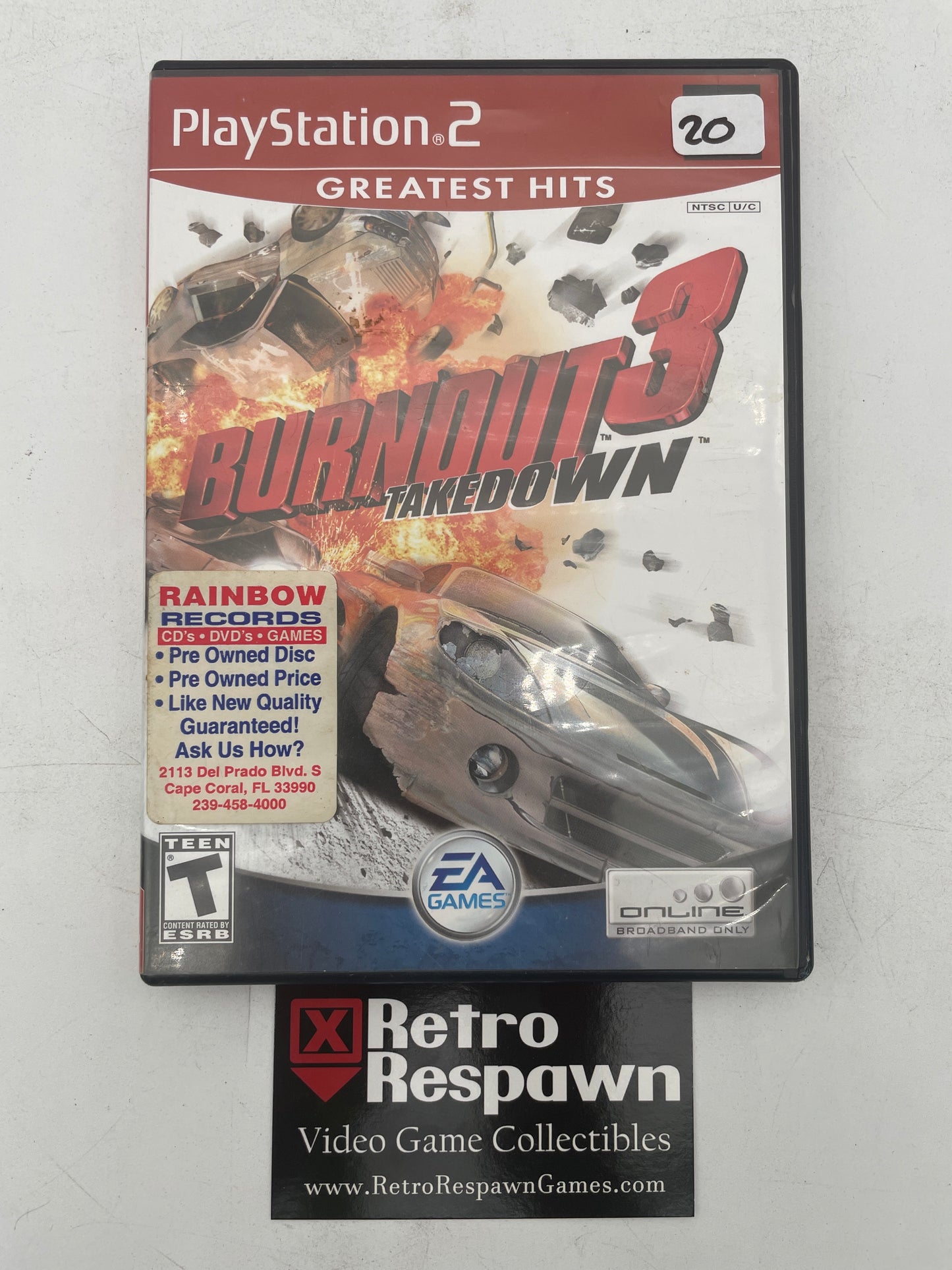Burnout 3 Takedown Greatest Hits - Playstation 2 (Complete)