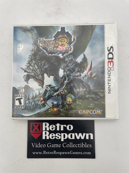 Monster Hunter 3 Ultimate - Nintendo 3DS (Complete)